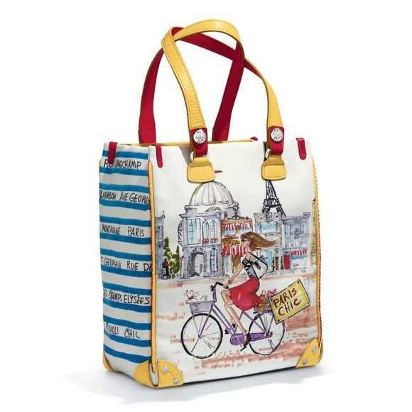 Brighton Handbags - Brighton Fashionista Paris Chic Leather Tote Bag Handbag Rare & Retired NWT